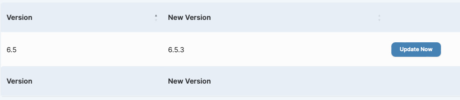 WordPress Core Update Example
